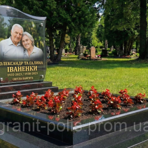 Елітний гранітний пам'ятник для сімейної пари